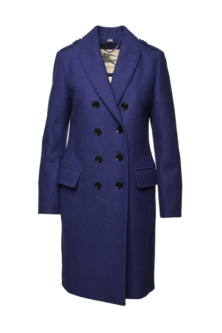 Burberry Size 6 Wool Double Breasted Coat