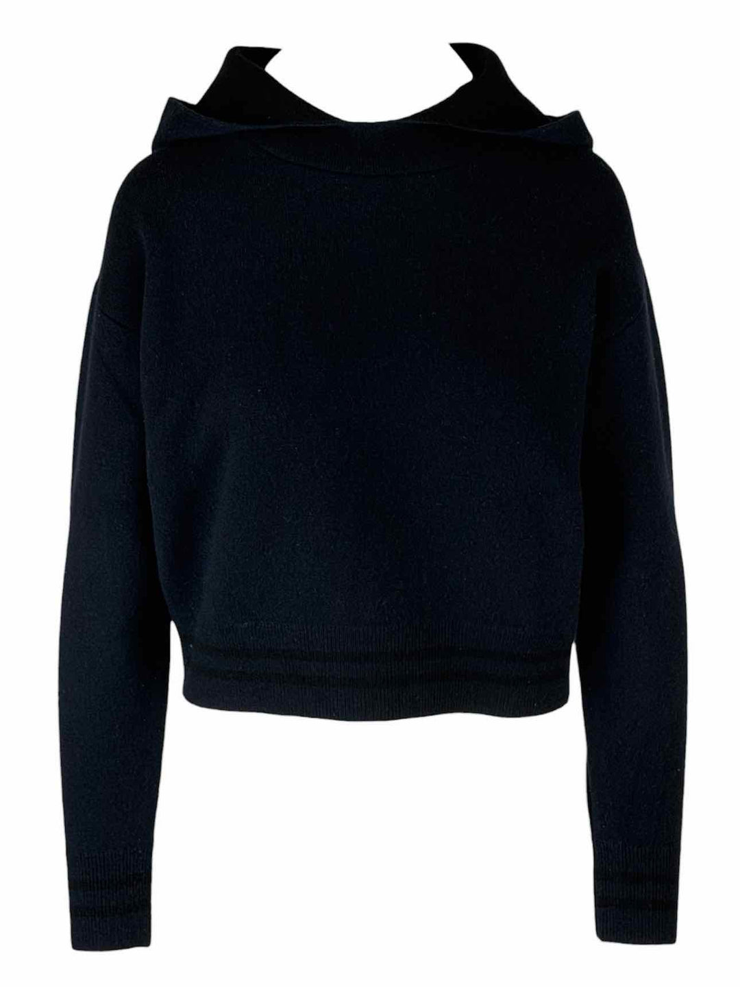 Dior Size 6 Cashmere Hooded Cropped Sweater