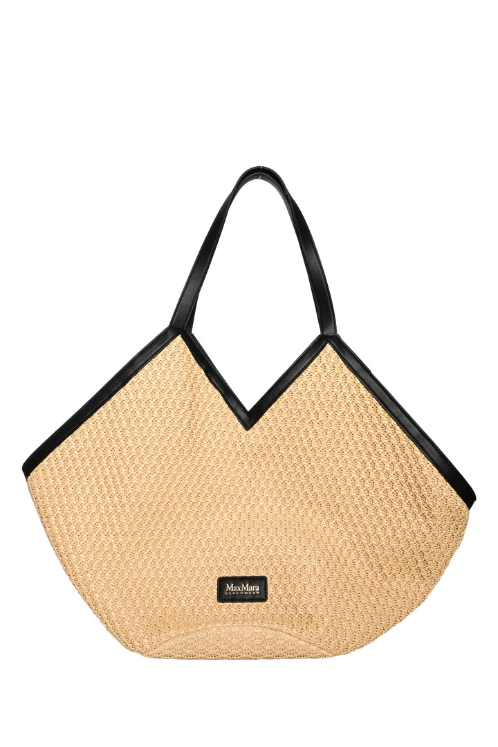 Max Mara Beachwear Luigi Raffia Tote