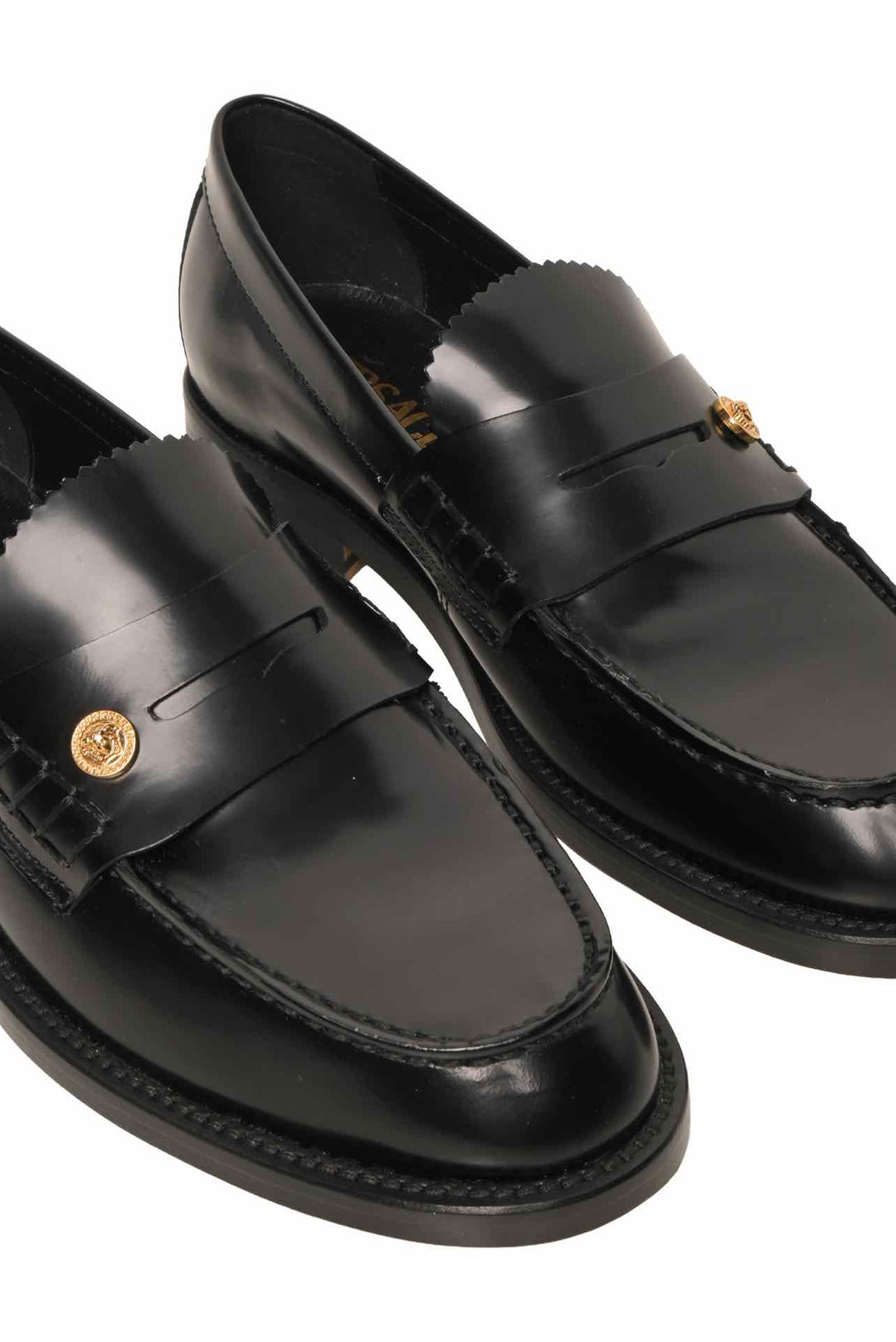 Versace Size 38 Medusa Loafers