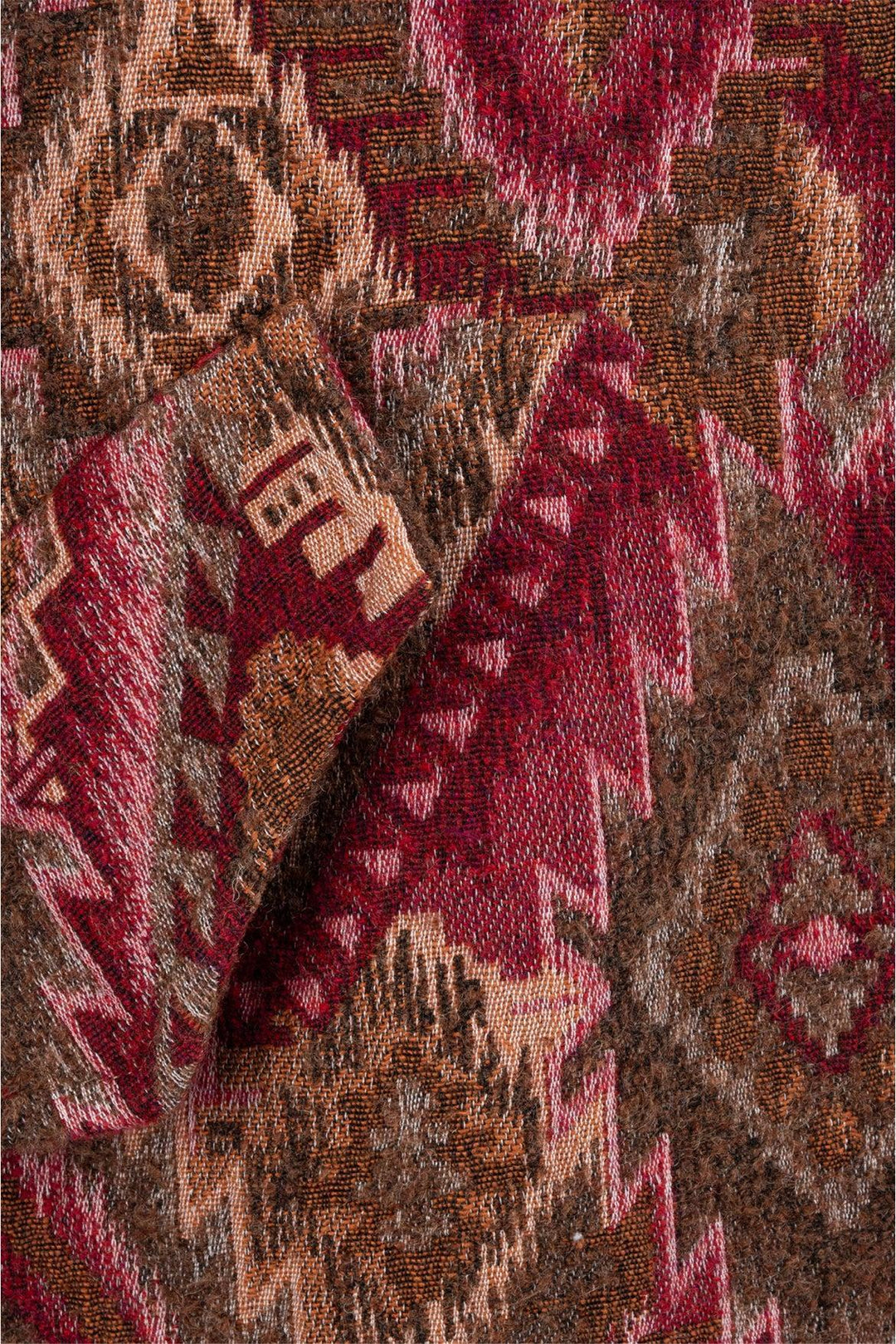 Souvenir Size S Fringe Trimmed Hooded Woven Fantasia Jacket