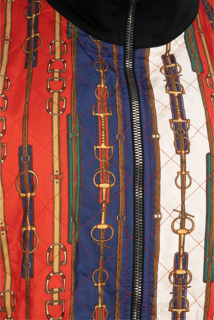 Gucci Size XL Men's 2019 Chain Print Technical Jersey Track Jacket