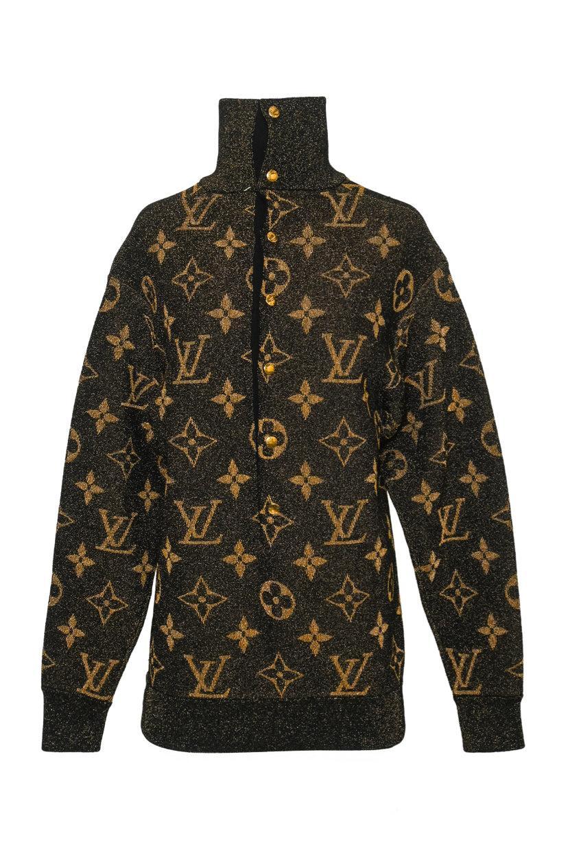 Louis Vuitton Size M Lurex Monogram Pullover Sweater - Luxury Used