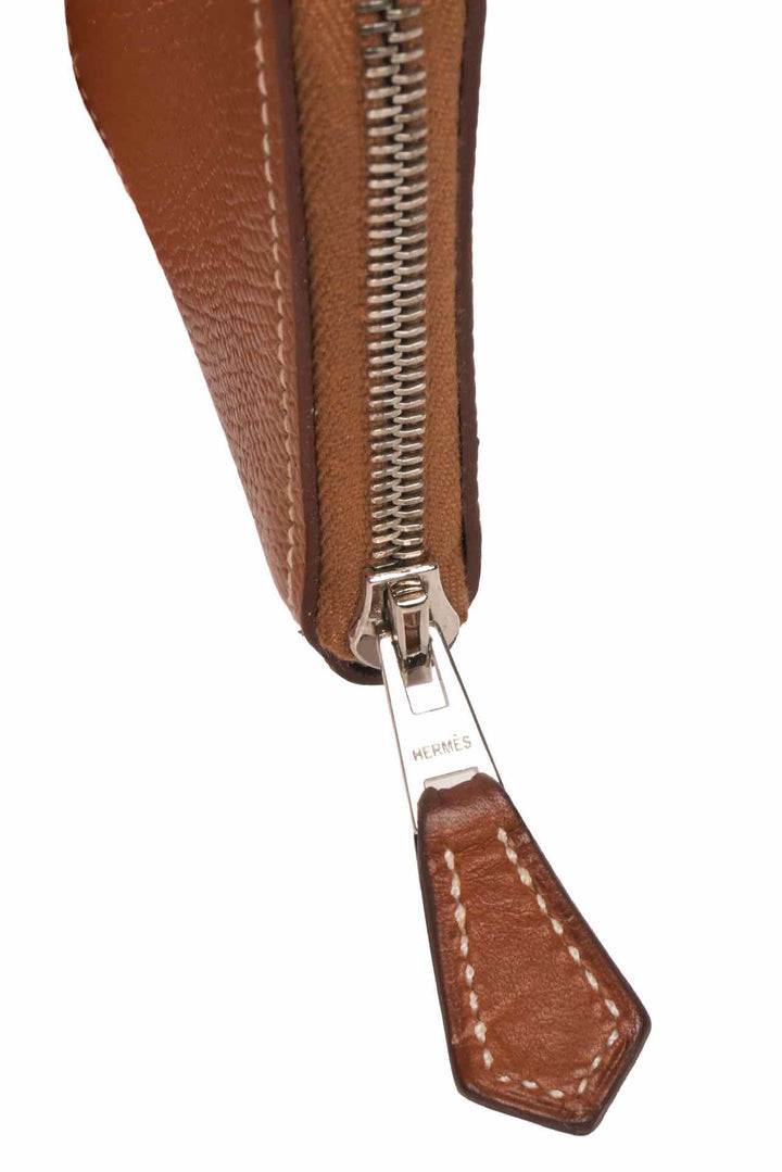 Hermes 2018 Epsom Silk' In Compact Coin Purse