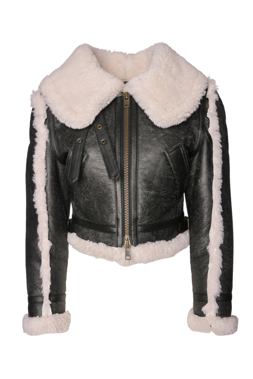 R13 Size M 2023 Shrunken Flat Sleeve Aviator Jacket