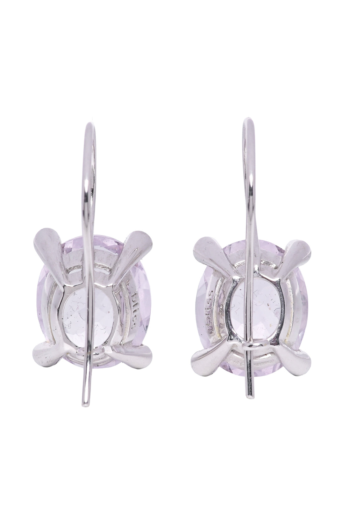 Damiani Bliss 18K White Gold Pink Amethyst & Diamond Earrings