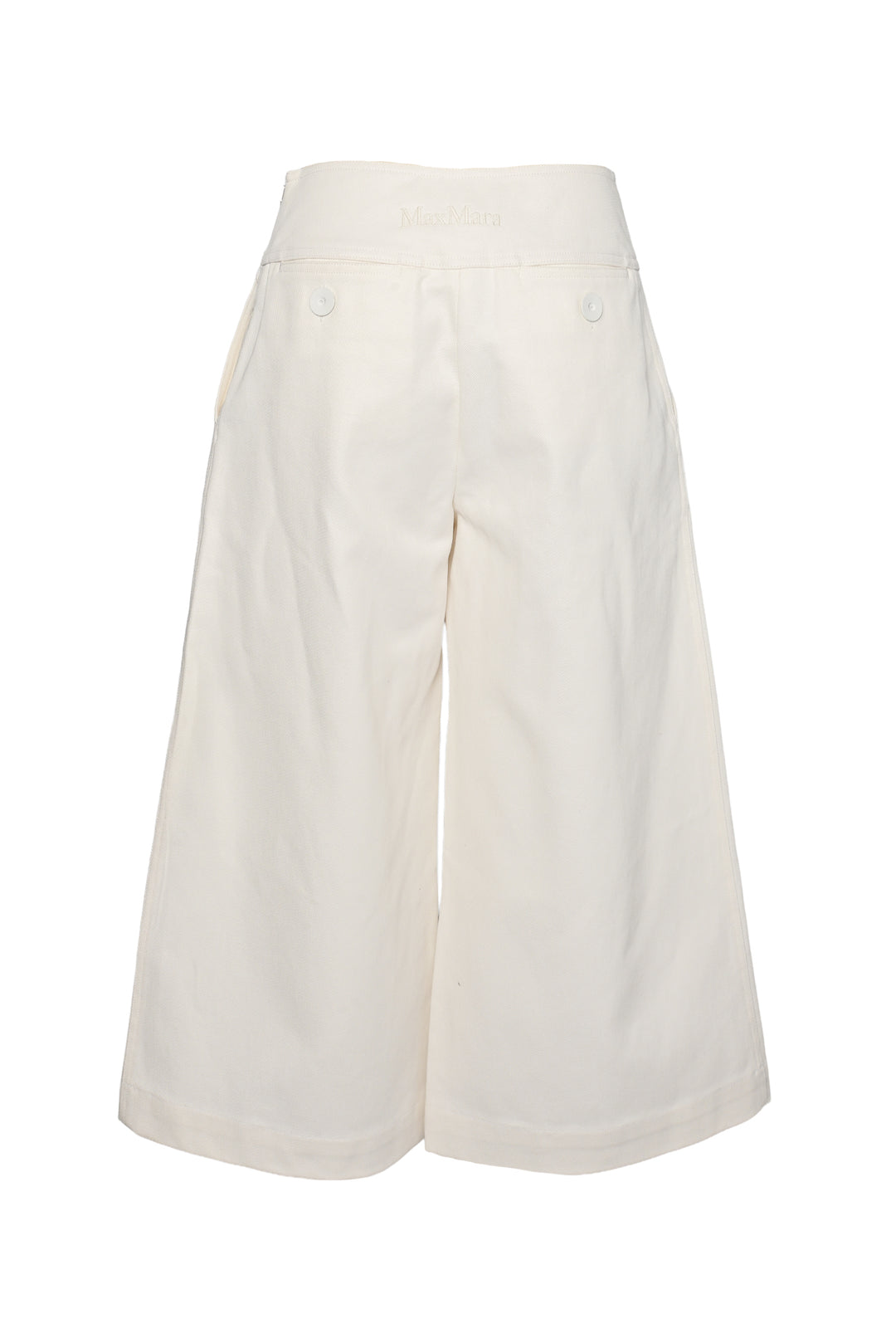 Max Mara Size 6 Sailor Denim Wide Leg Culottes