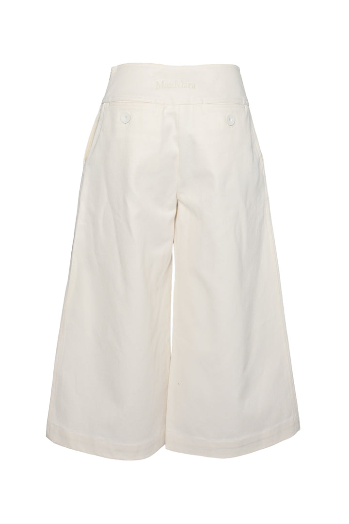 Max Mara Size 6 Sailor Denim Wide Leg Culottes
