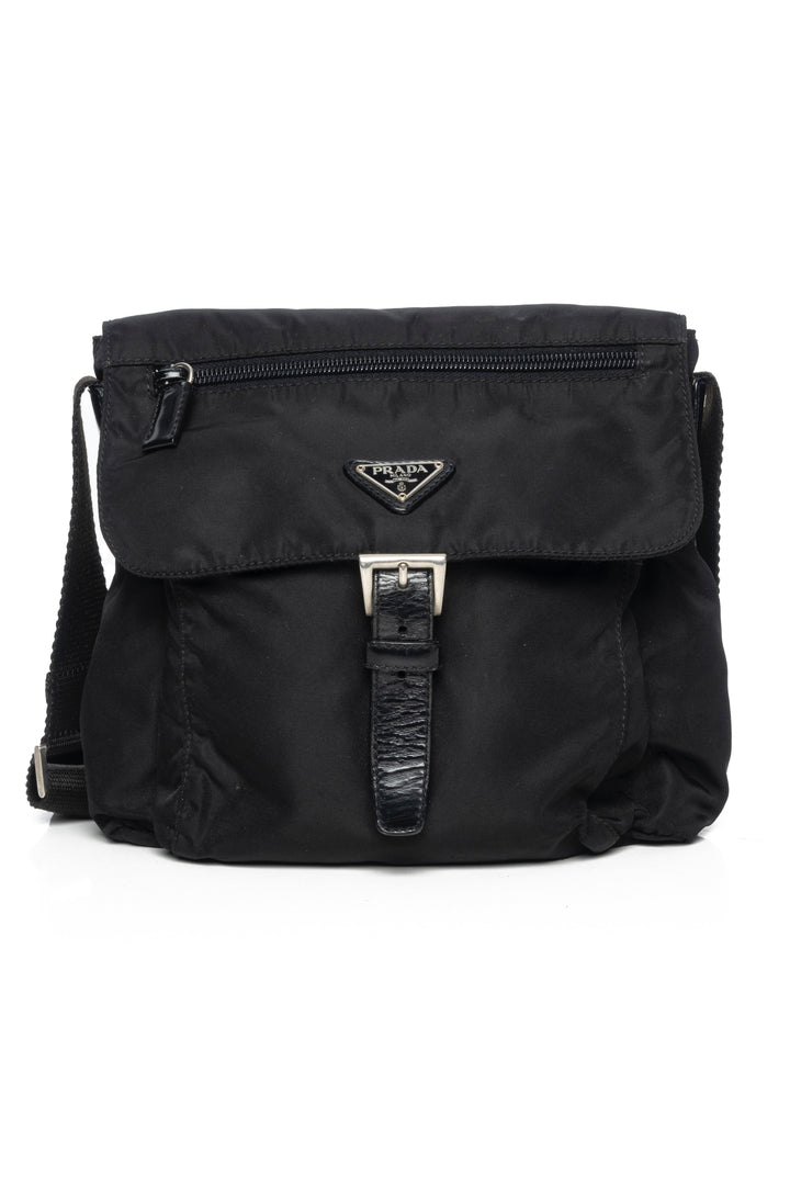 Prada Nylon Flap Crossbody