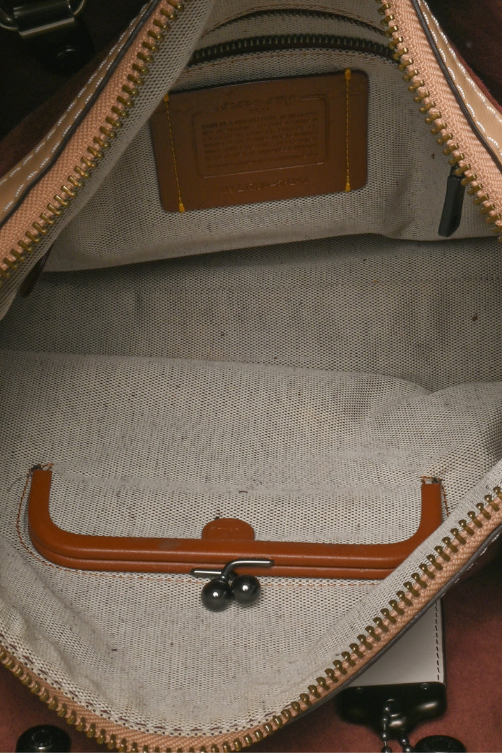 Coach 1941 Tea Rose Applique Rogue Shoulder Bag