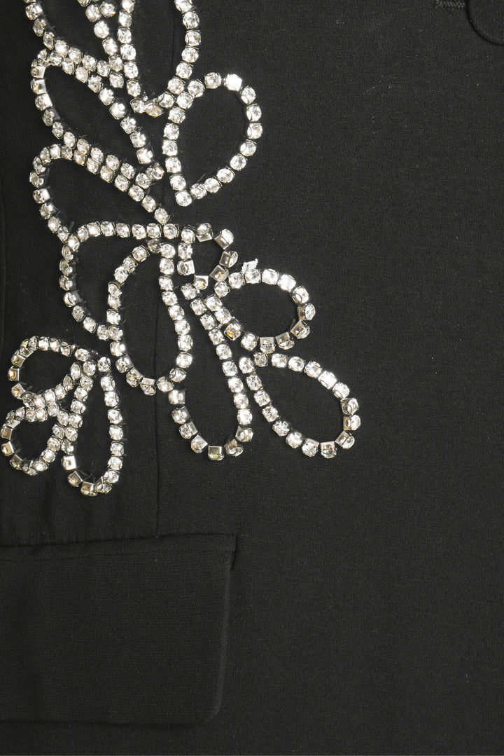 cinq a sept Size 2 Rhinestone Paisley Long Sleeve Blazer Dress