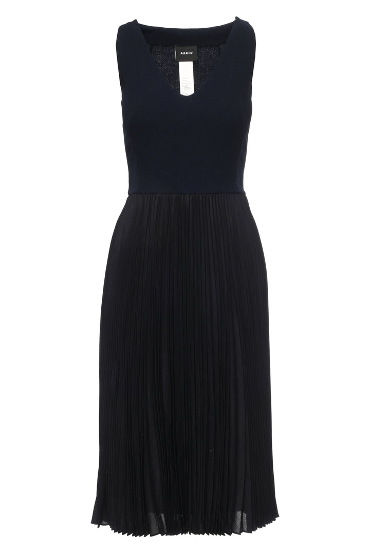 Akris Size 6 Wool Pleated Dress