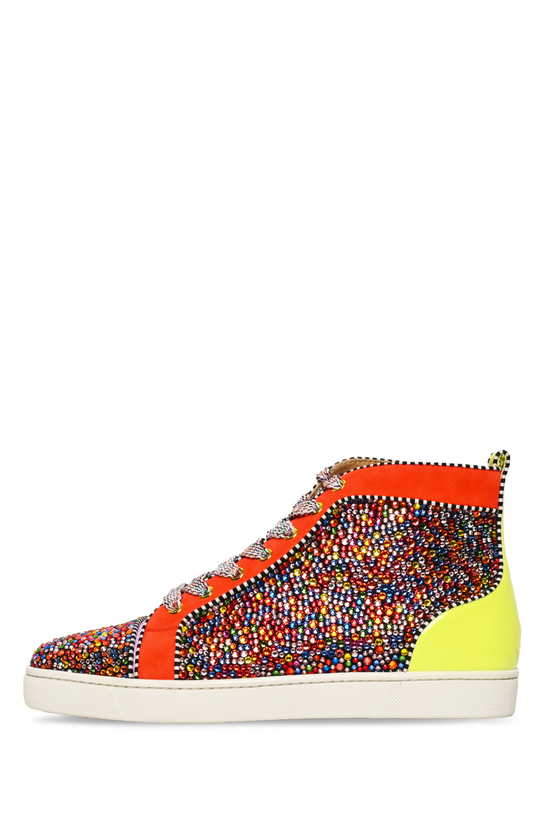 Christian Louboutin Size 41.5 Men's Crystal Embellished Orlato Sneakers