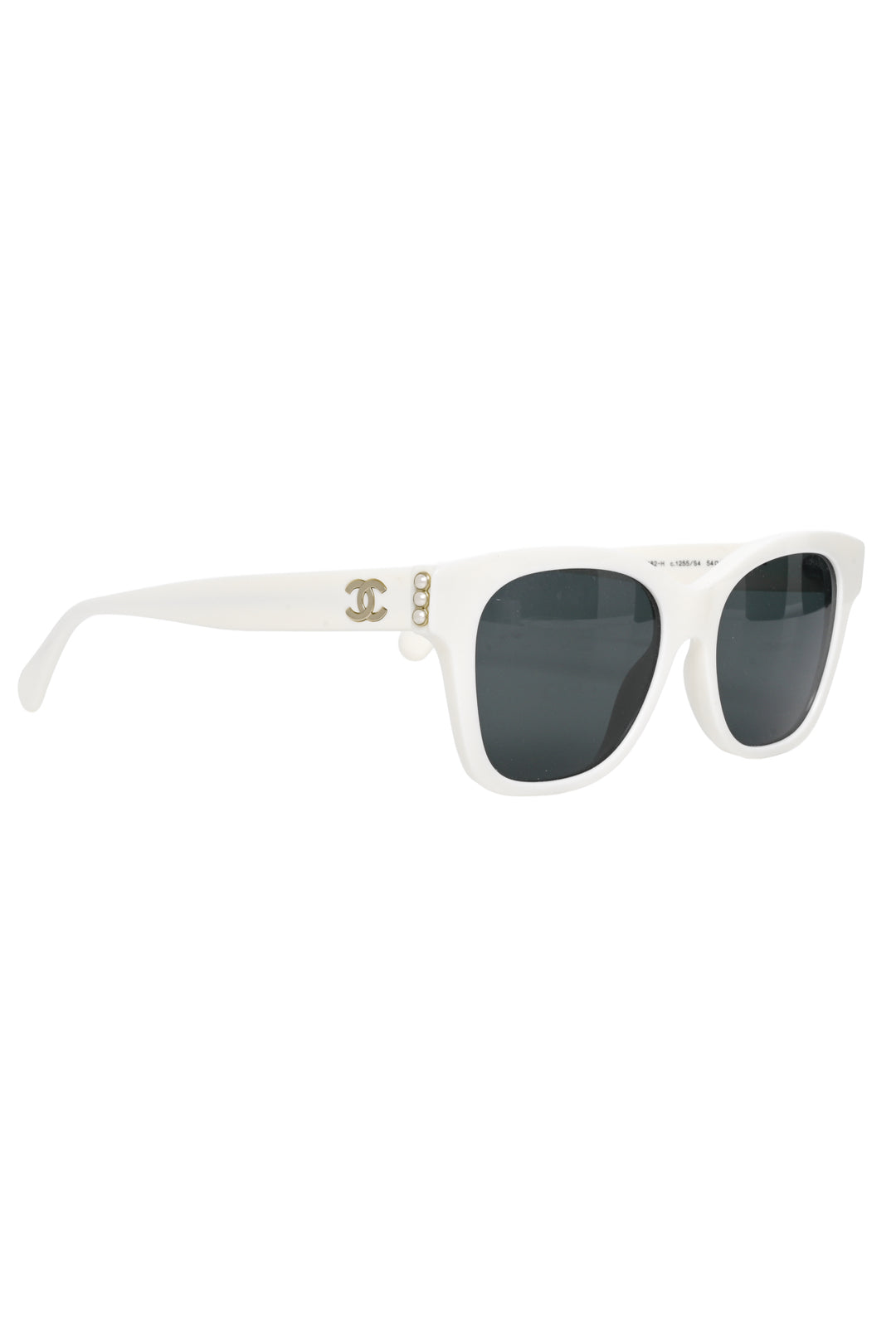 Chanel Faux Pearl CC Square Sunglasses