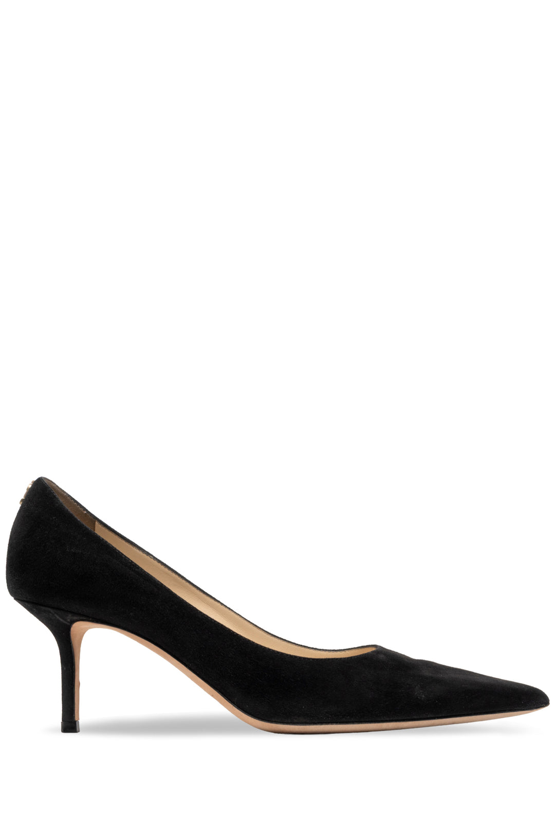 Jimmy Choo Size 38.5 Love 65 Black Suede Pointed Toe Pumps