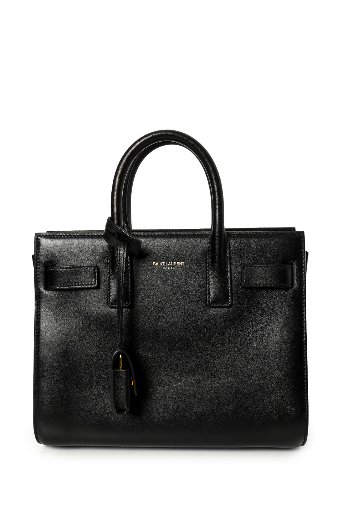 Saint Laurent Smooth Leather Nano Sac De Jour Tote