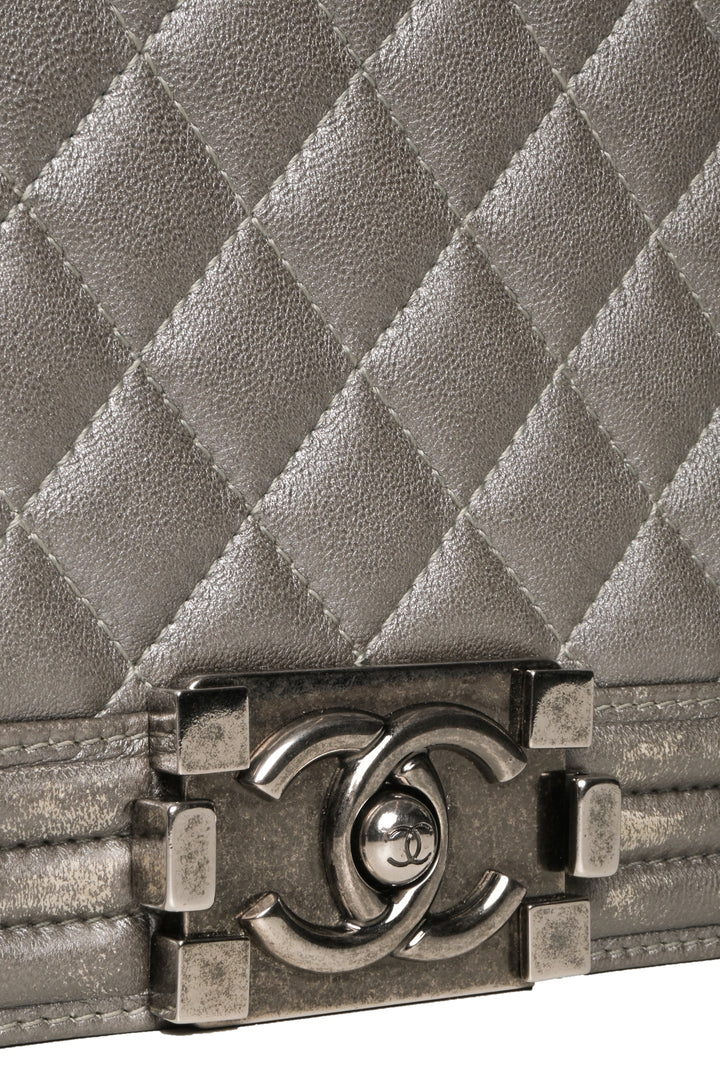 Chanel 2011 Medium Quilted Leather Boy Bag