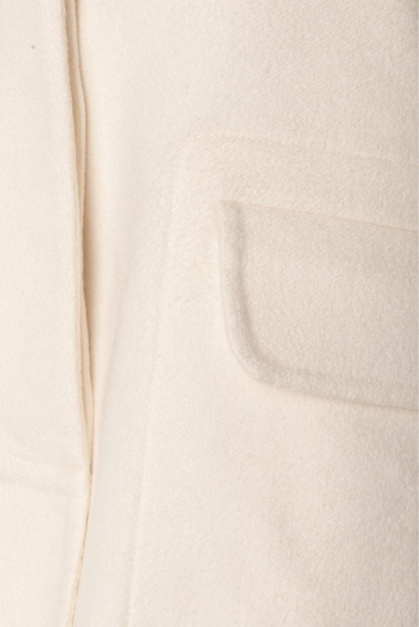 Hermes Size 40 Boxy Cashmere Button-Up Jacket