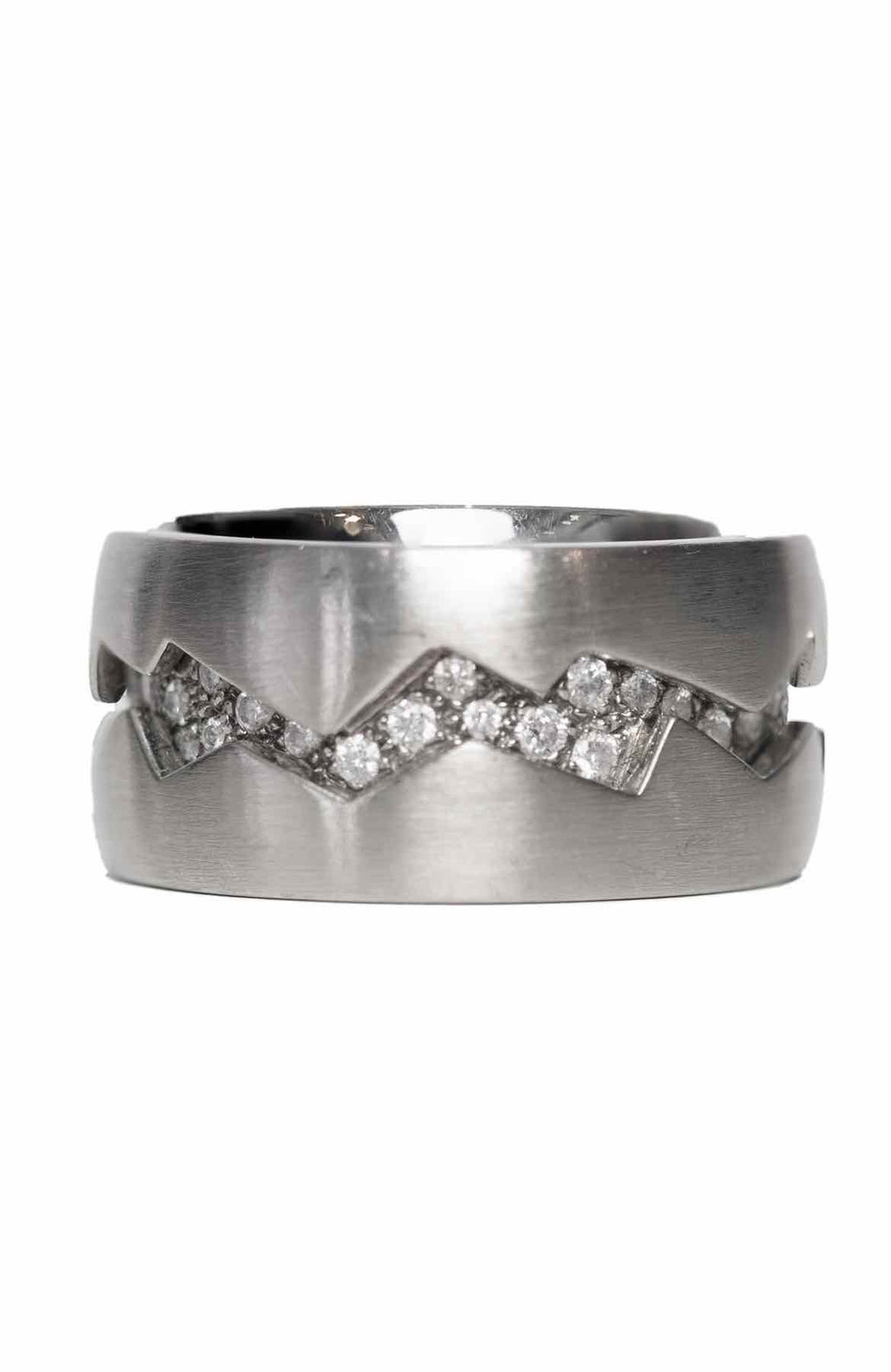 Stittgen 19K White Gold & Diamond River Of Life Ring