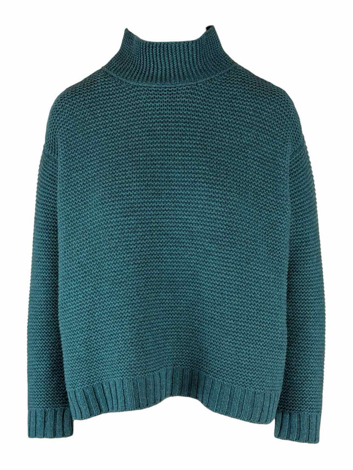 Eileen Fisher Size XS Cashmere & Wool Turtleneck Sweater