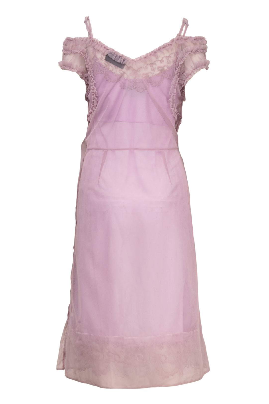 Simone Rocha Size 4 Ruffle-Trimmed Tulle Midi Dress