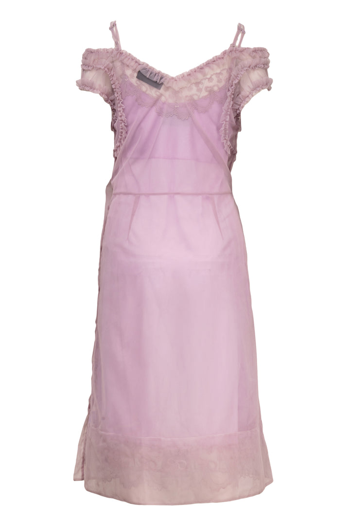 Simone Rocha Size 4 Ruffle-Trimmed Tulle Midi Dress