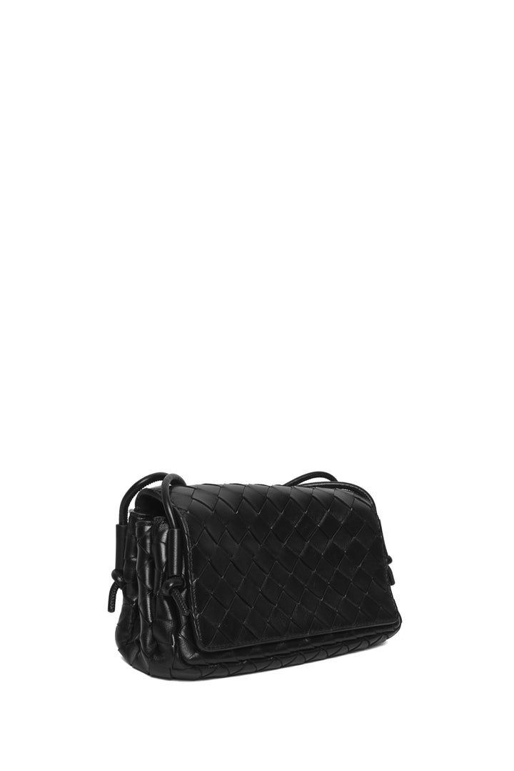 Bottega Veneta Intrecciato Leather Notturno Shoulder Bag