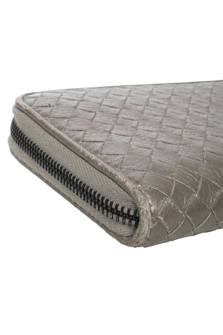 Bottega Veneta Continental Zip Intrecciato Wallet