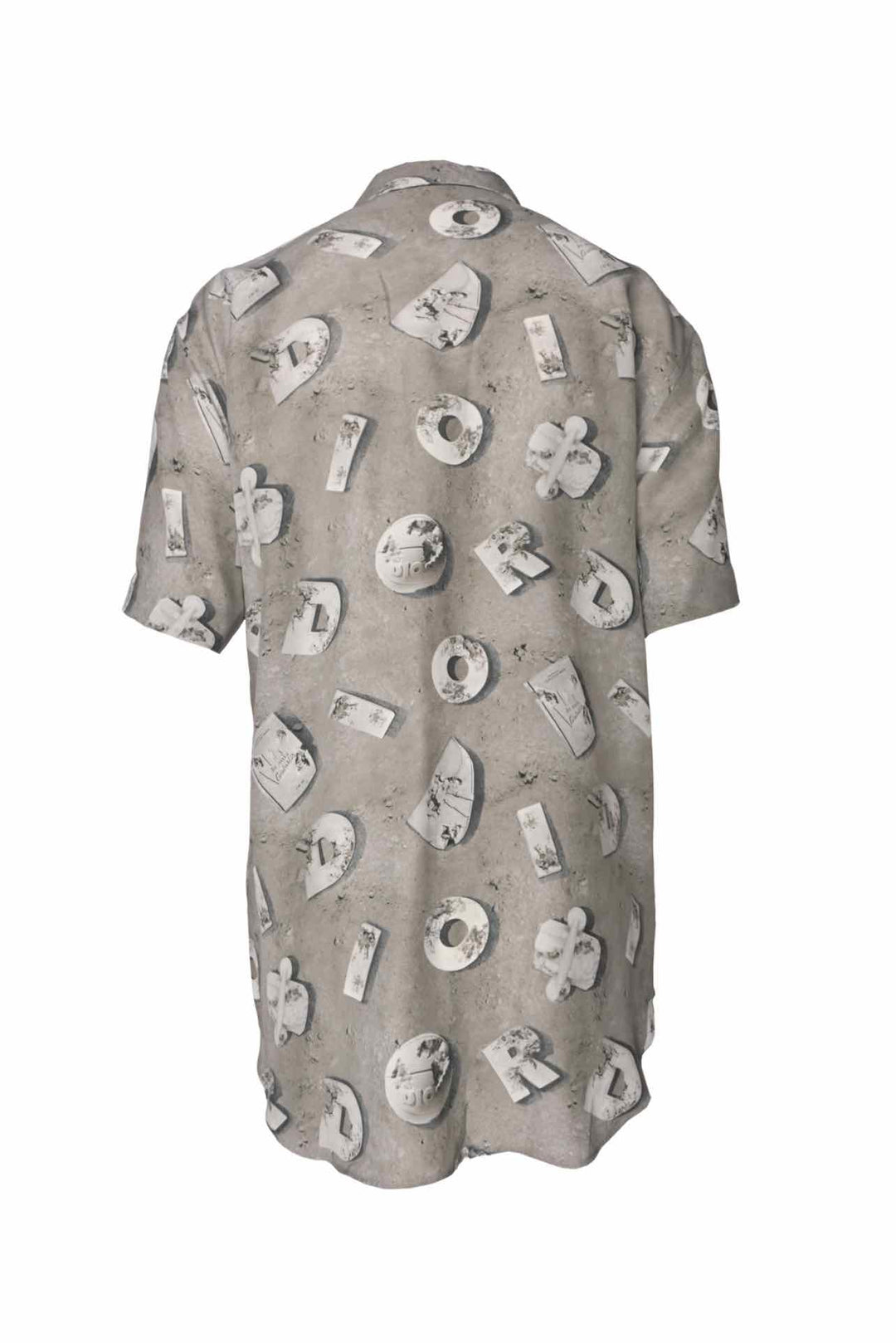 Dior Size 39 Men's Daniel Arsham Lunar Relic Short Sleeve Shirt