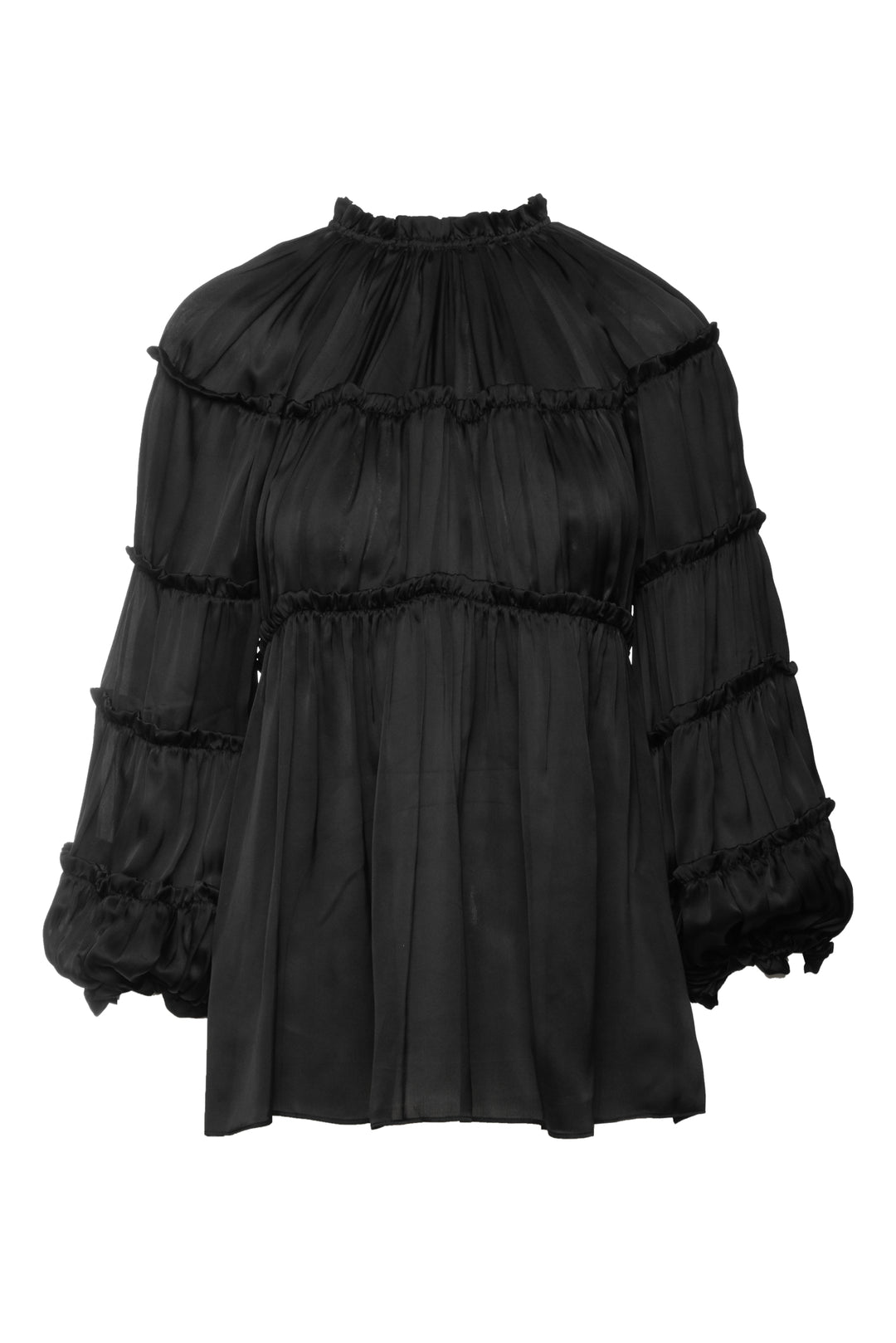 Zimmermann Size 2 Silk Tiered Top