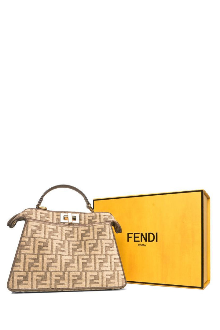 Fendi Peekaboo Iseeu Chenille Vitello Seta FF Bag