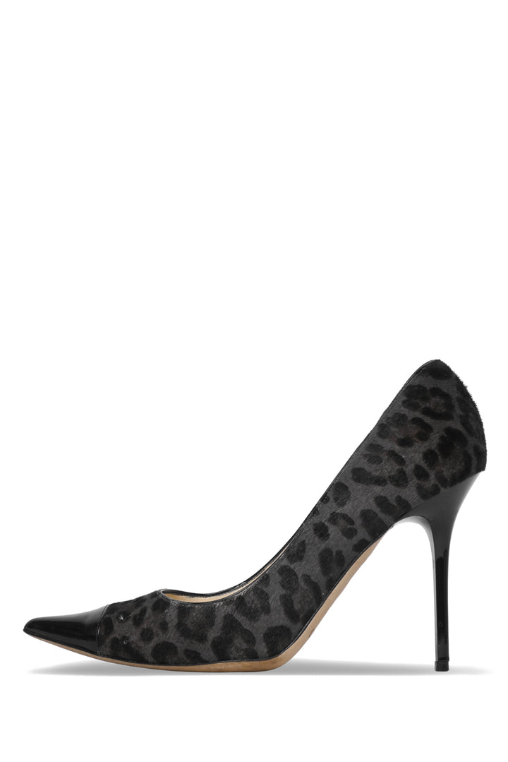 Jimmy Choo Size 37 Leopard Print Pony Hair Pumps