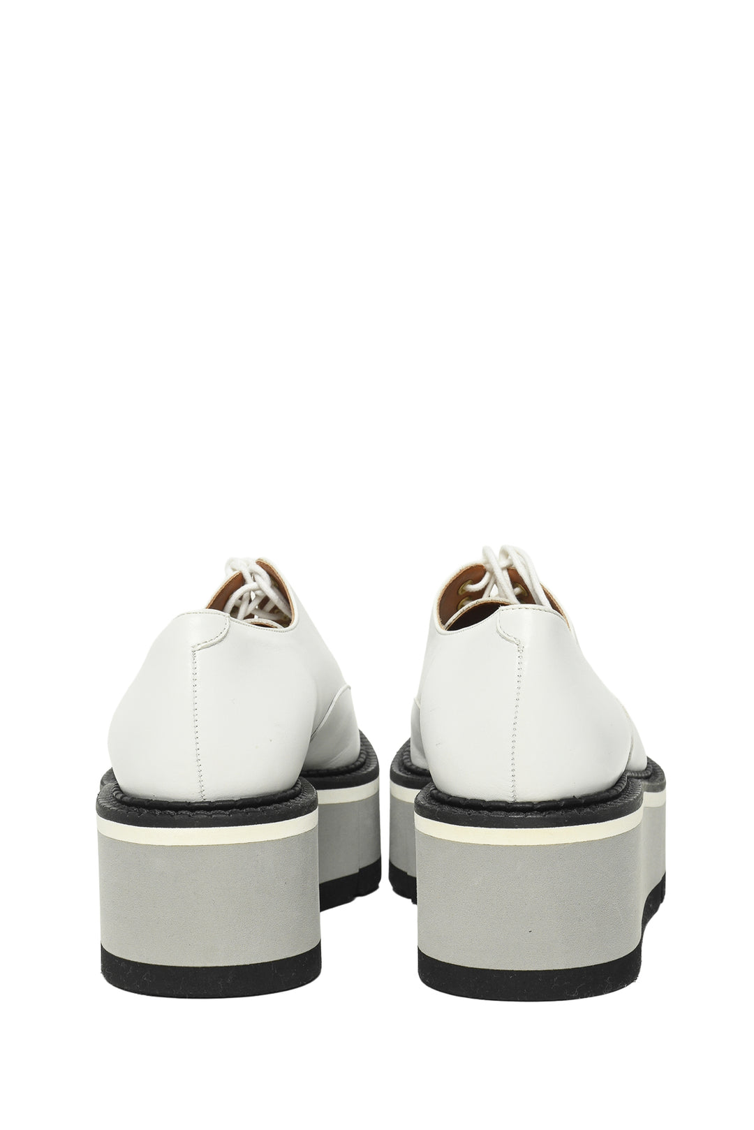 Robert Clergerie Size 37.5 Platform Leather Oxford Flats