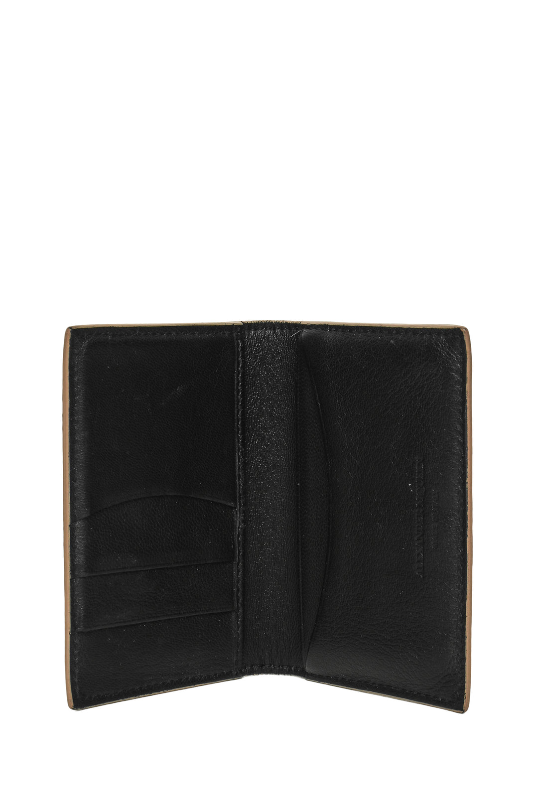 Alexander Mcqueen Skull Bifold Leather Card Holder Wallet