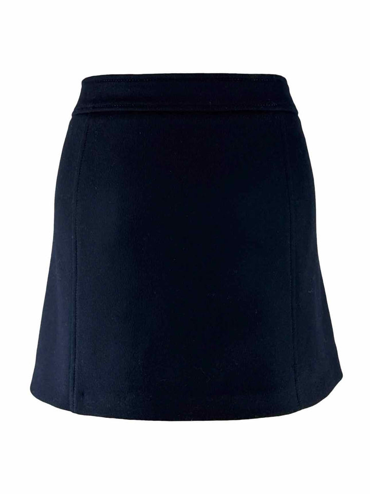 Tom Ford Size 42 Wool & Cashmere Pleated Mini Skirt