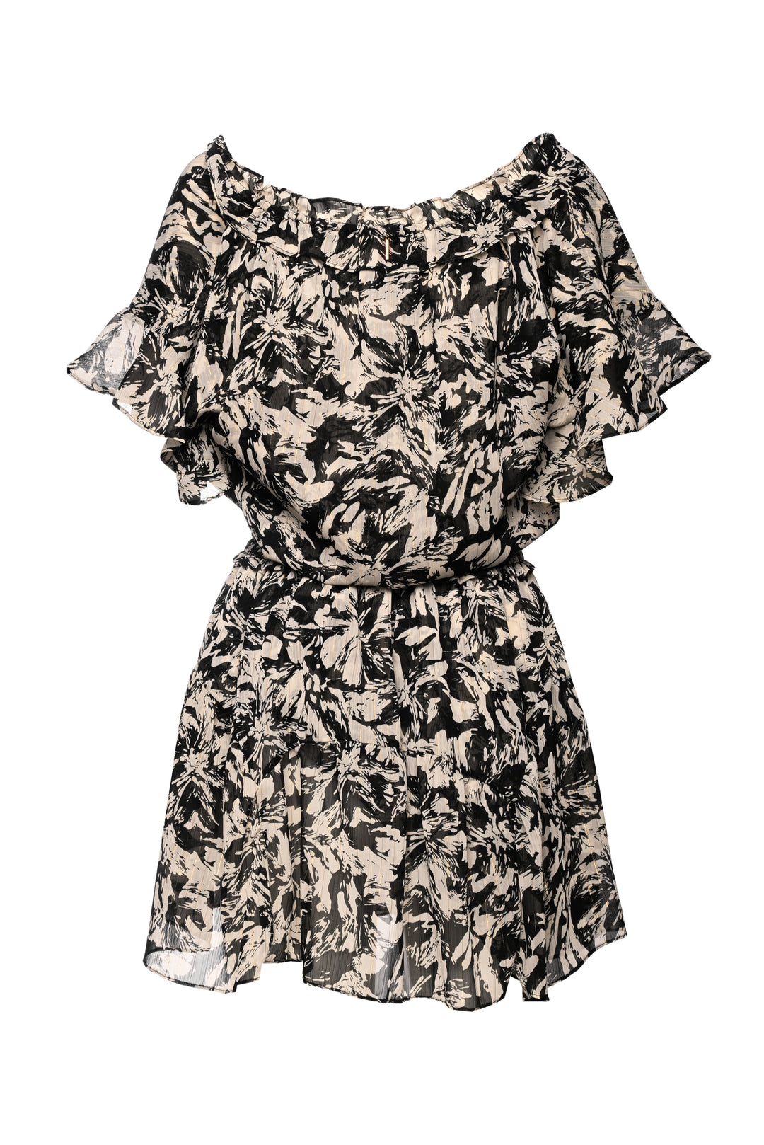 MISA Los Angeles Size M Metallic Pattern Mini Dress