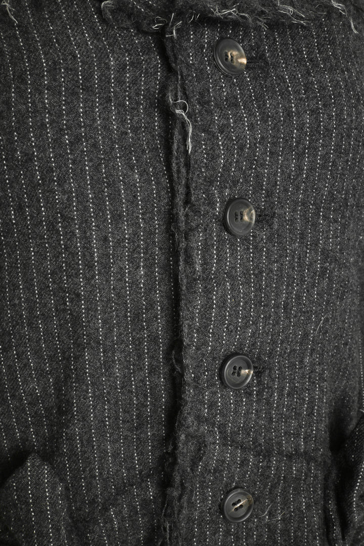 Junya Watanabe Size S Single Breasted Distressed Pinstripe Blazer