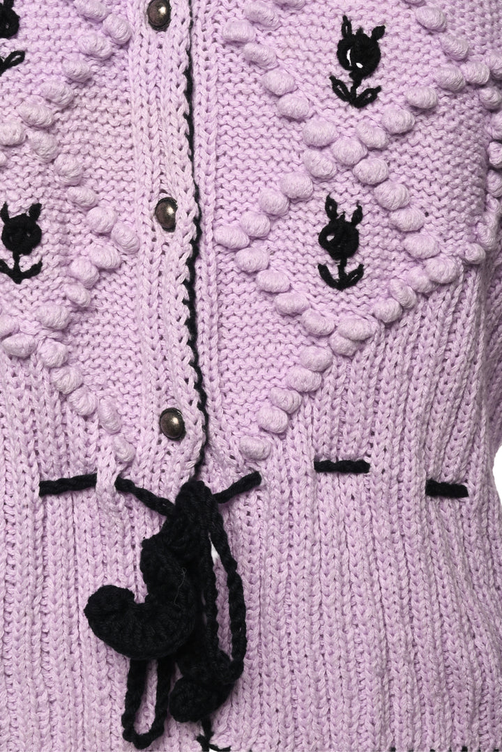 Michaela Buerger Size M Karla Floral Embroidered Cardigan