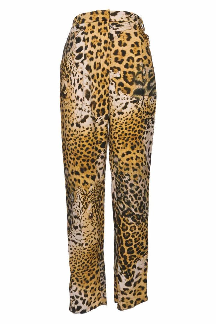 Roberto Cavalli Leopard Print Size 4 Pants