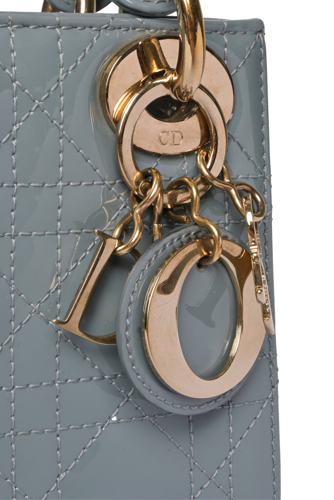 Dior 2022 Patent Cannage Mini Lady Dior Bag