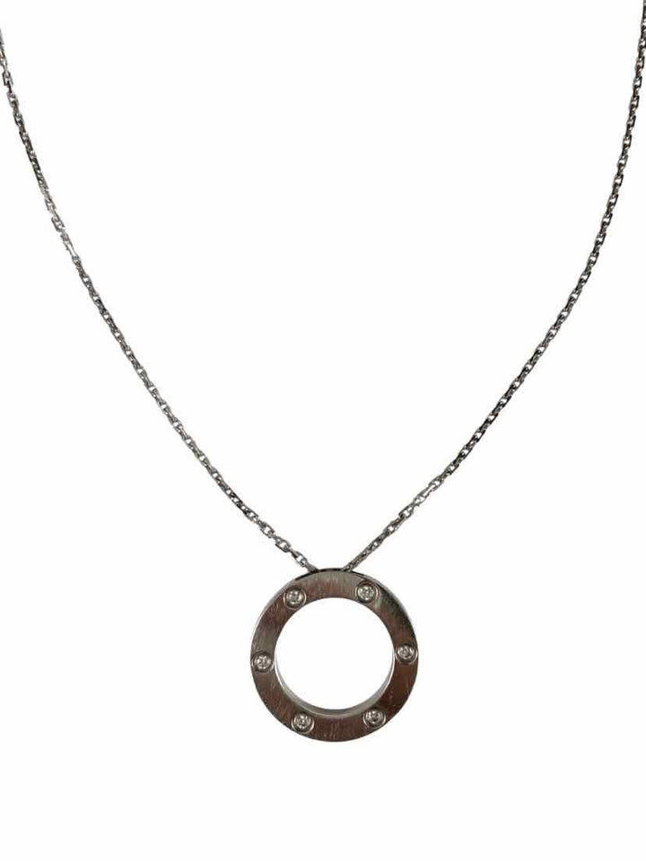Cartier Love Pendant 6 Diamond Necklace