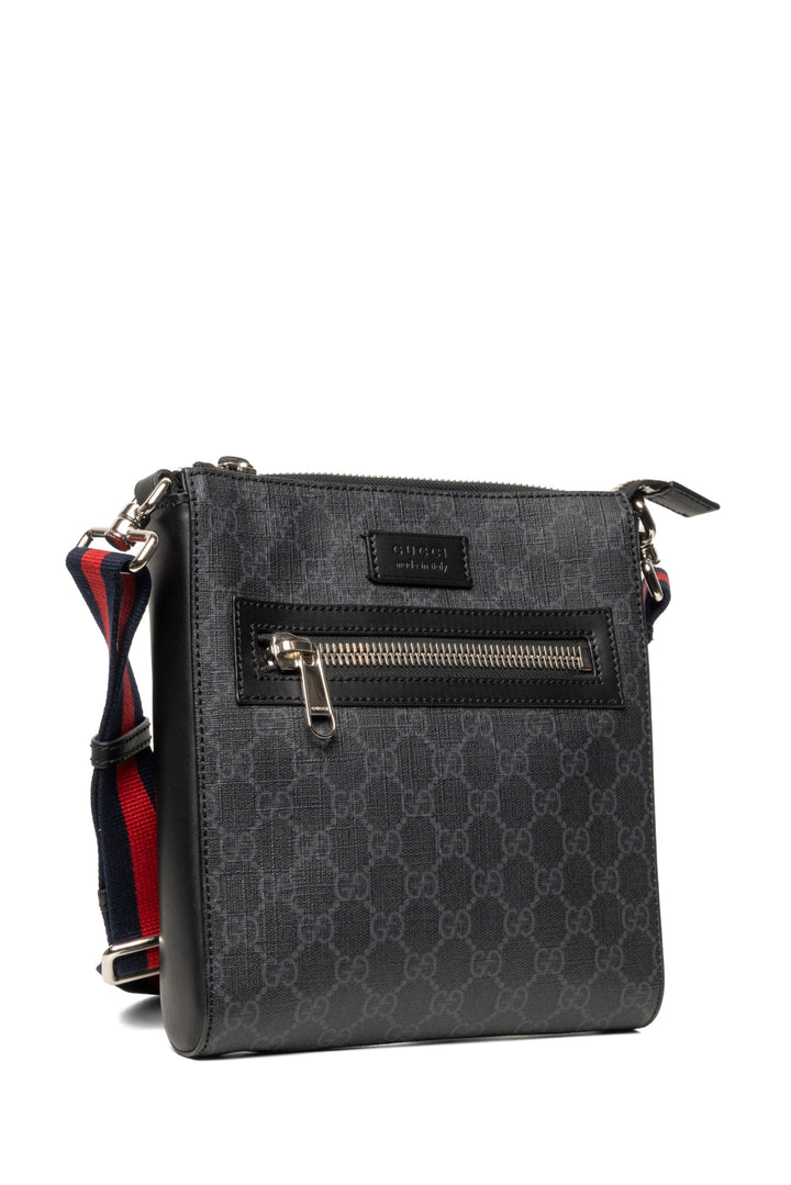 Gucci GG Supreme Flat Messenger Bag