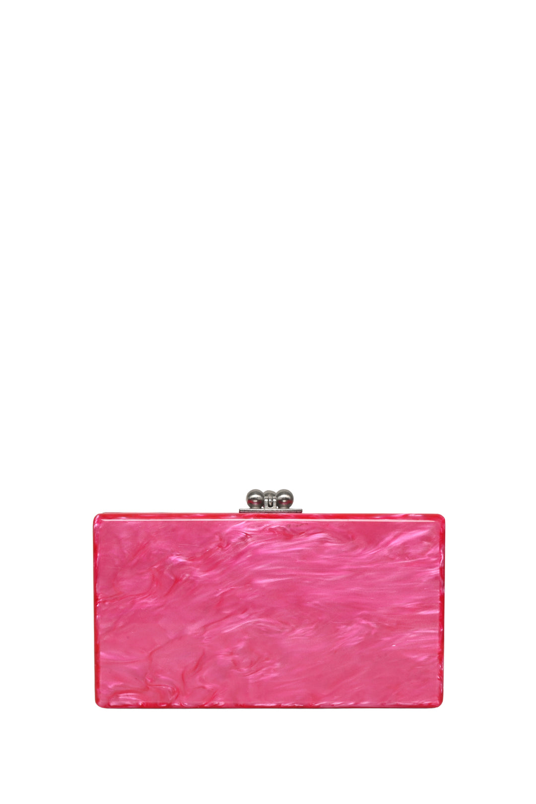 Edie Parker Pearlescent Acrylic Slim Jean Box Clutch