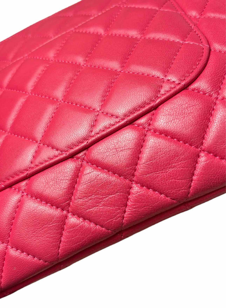 Chanel Quilted Lambskin O Case Clutch