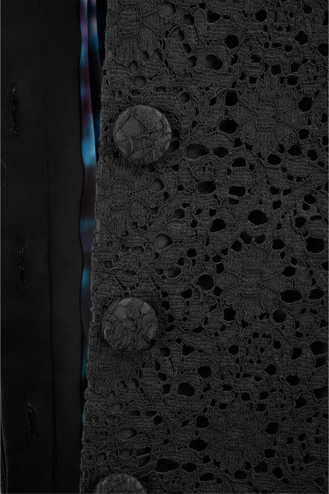 Erdem Size 4 Collarless Eyelet Coat