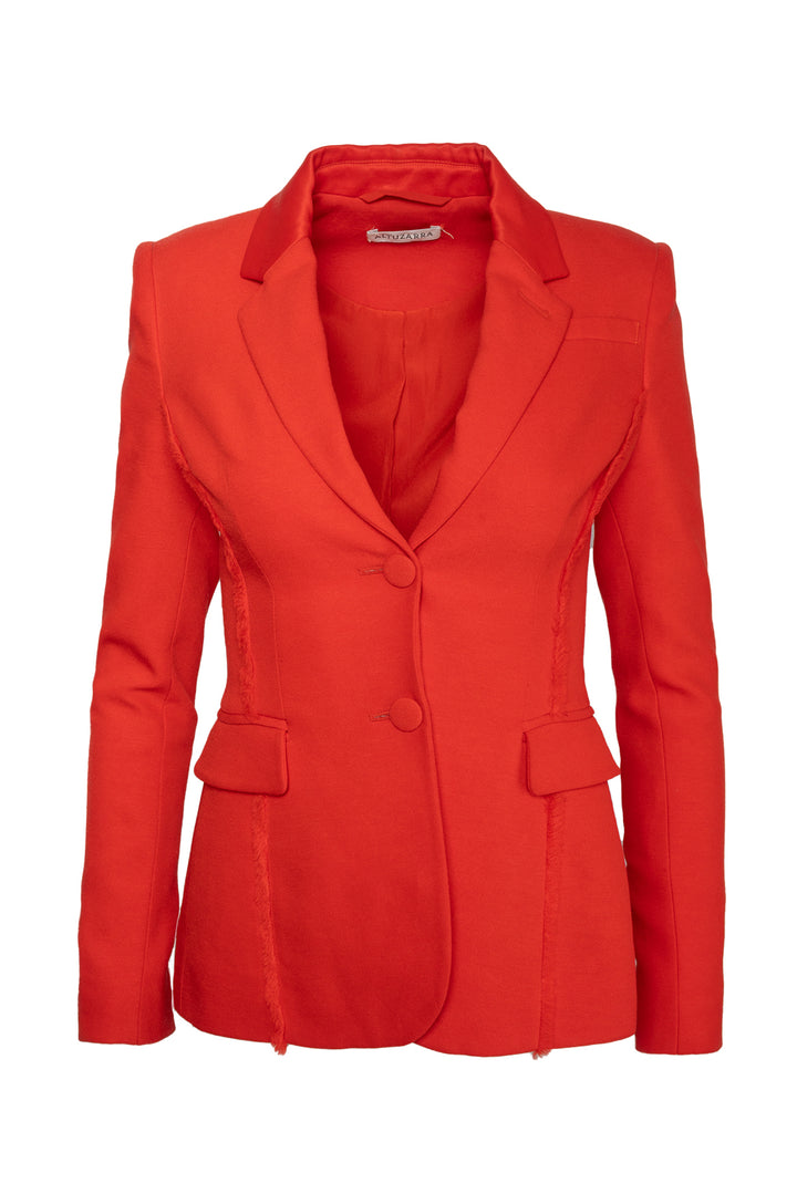 Altuzarra Size 36 Raw Edge Single Breasted Blazer