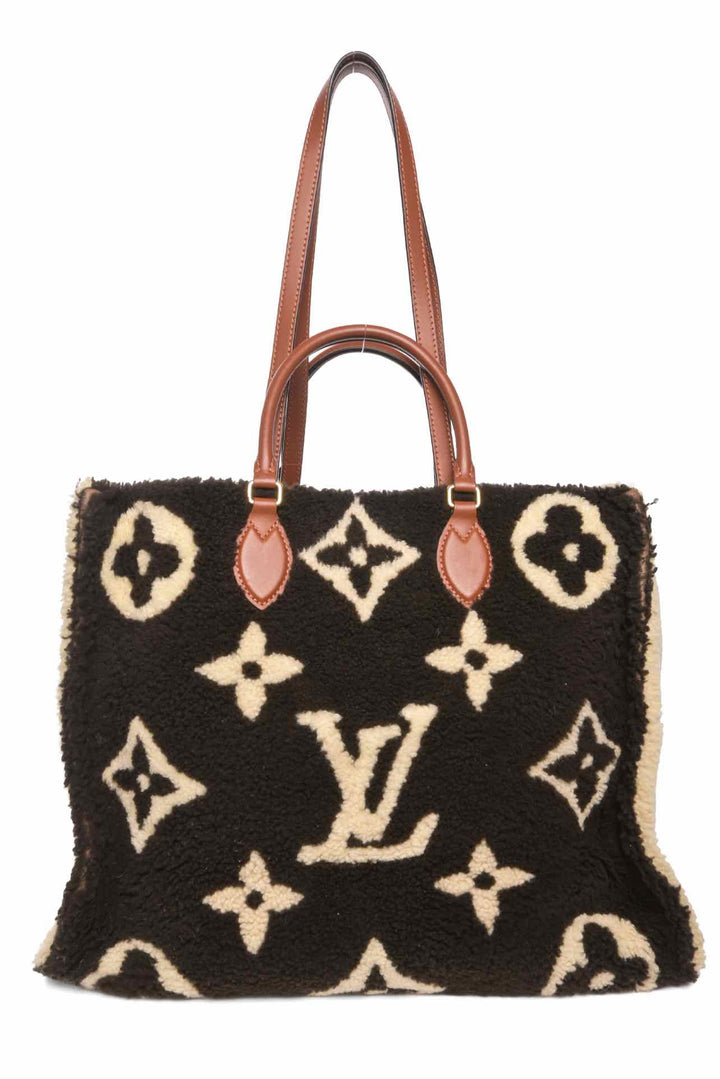 Louis Vuitton Limited Edition Monogram Fleece Teddy Onthego GM Tote