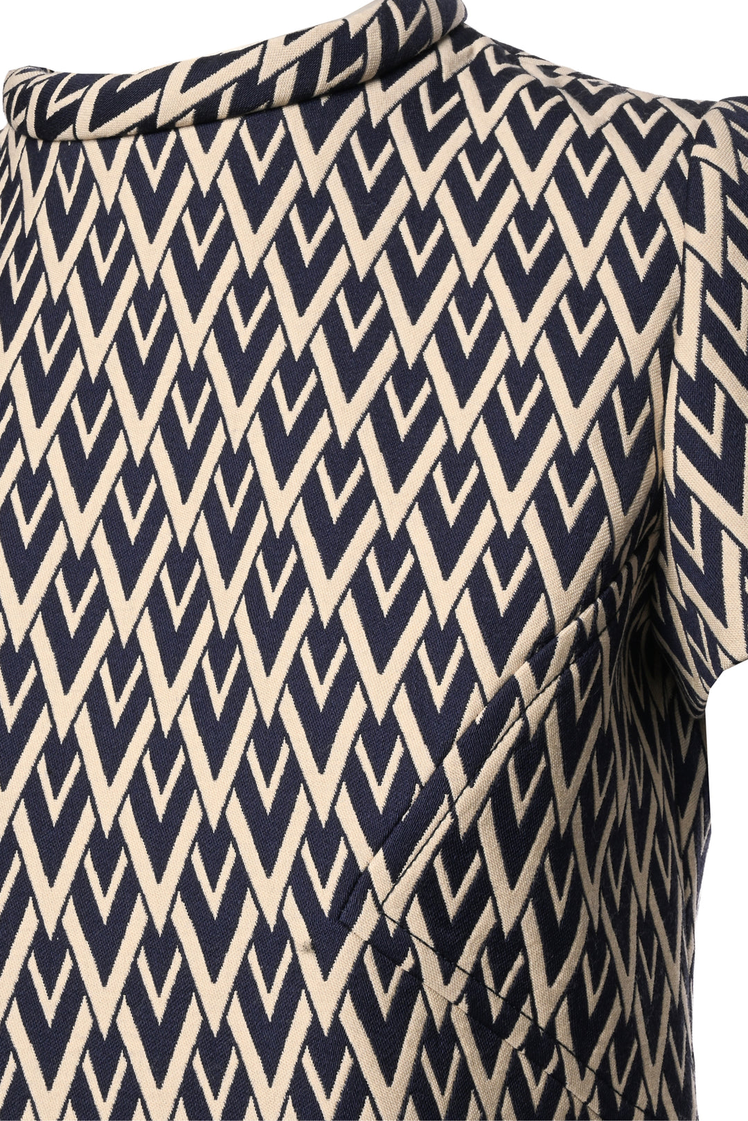 Valentino Size 6 Wool Jacquard Mini Dress