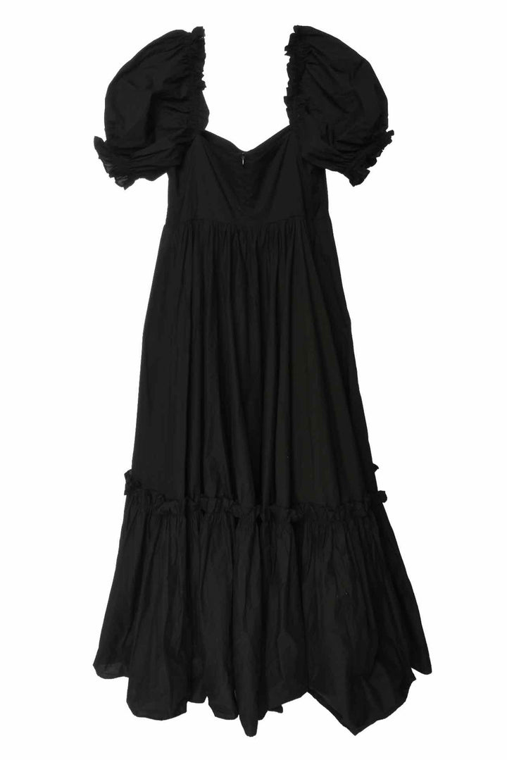 Selkie Size XL Ruffle Puff Sleeve Maxi Dress