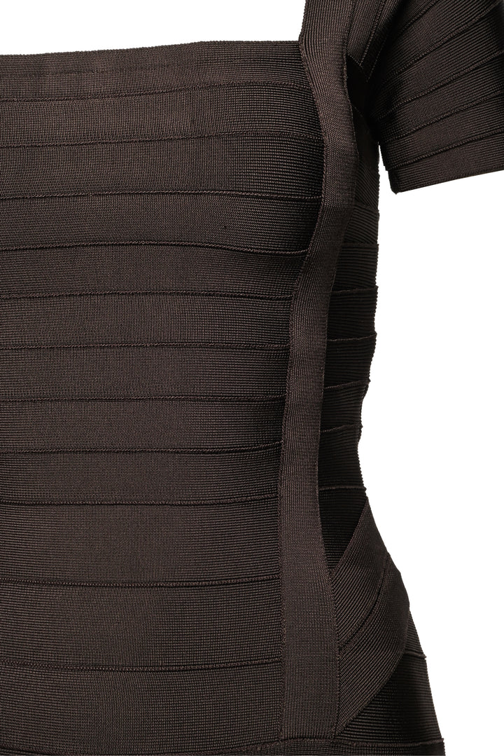 Herve Leger Size M Short Sleeve Bandage Dress